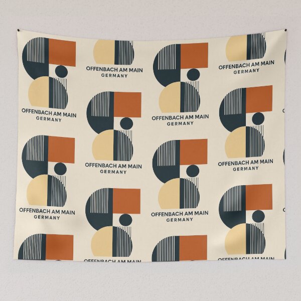 Item preview, Offenbach am Main Germany – Bauhaus Geometric Design designed and sold by Thistle-TShop.