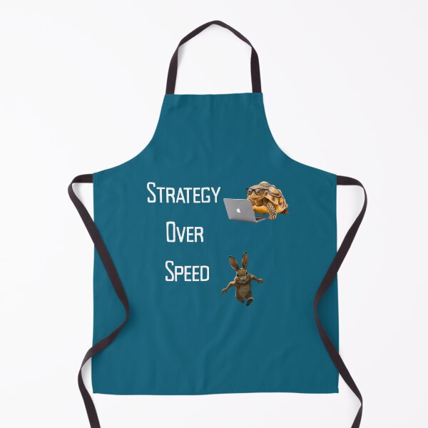 Item preview, Strategy Over Speed Tortoise and Rabbit Motivational Work Mindset Design designed and sold by NeonPetal.