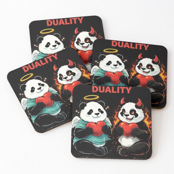 Item preview, Duality Angel Devil Panda Heart designed and sold by the-dovlat.