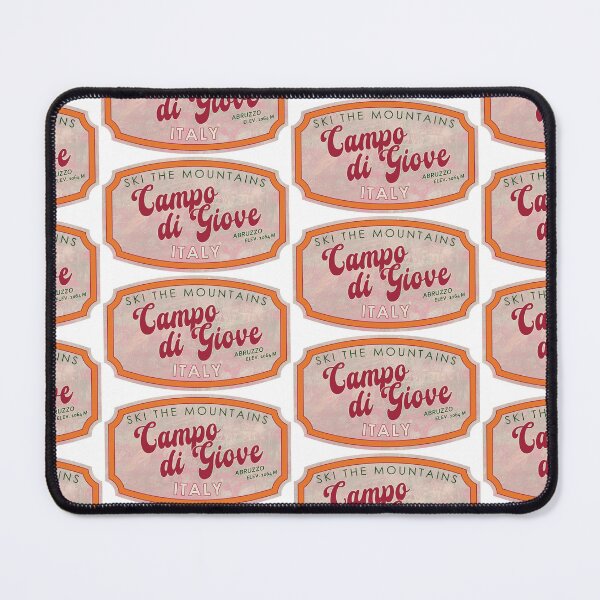 Item preview, Campo di Giove, Italy, Abruzzo, Ski, textured skiing badge designed and sold by Wanderful-roads.