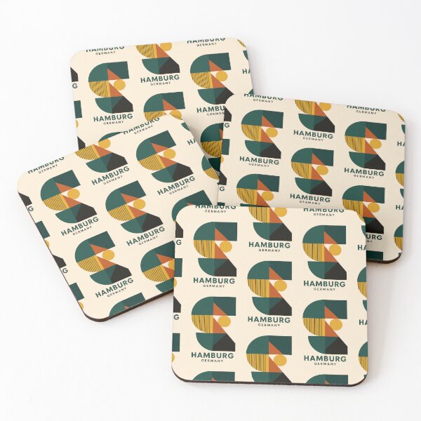Item preview, Hamburg Germany – Bauhaus Geometric Design designed and sold by Thistle-TShop.