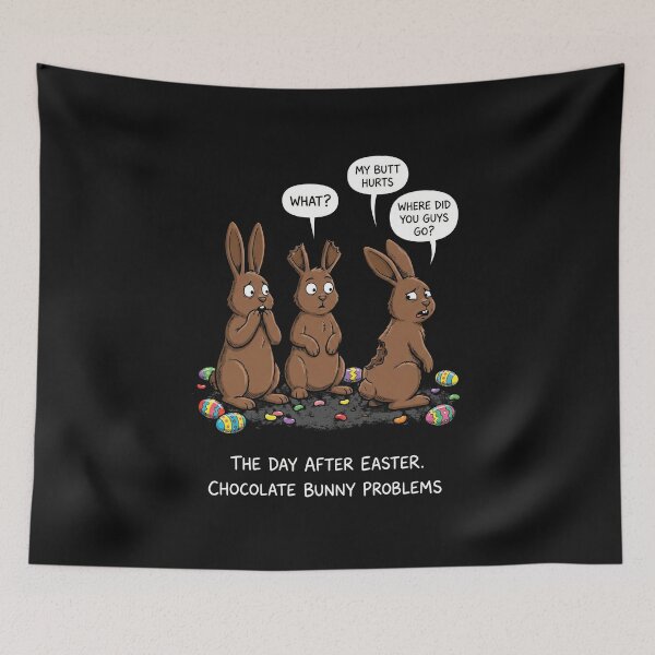 Item preview, You Want a Piece of Me? Funny Easter Chocolate Bunny designed and sold by AdyKurniawan.