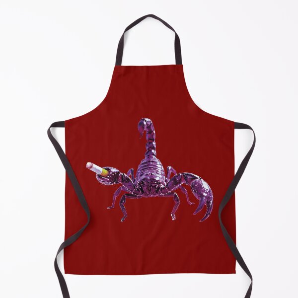 Item preview, Illustration of a pinkish-purple scorpion with a cigarette designed and sold by Alan-David.