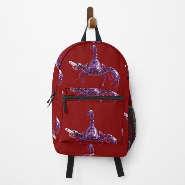 Item preview, Illustration of a pinkish-purple scorpion with a cigarette designed and sold by Alan-David.