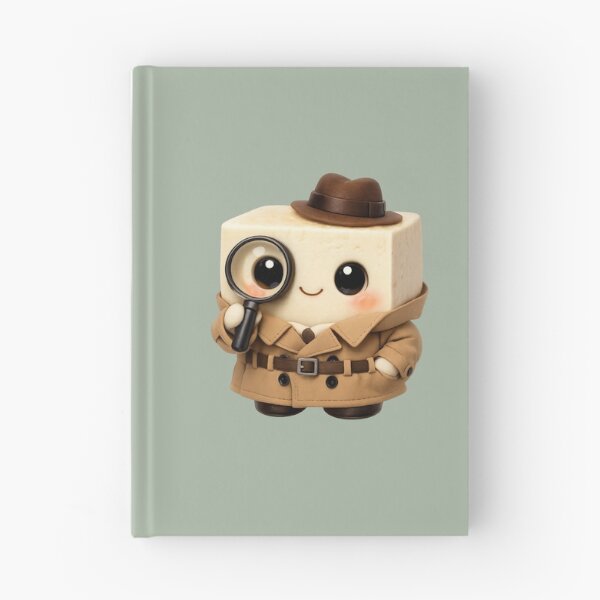 Item preview, Cute Tofu Detective | Kawaii Fun Food Character designed and sold by Moons Studio.