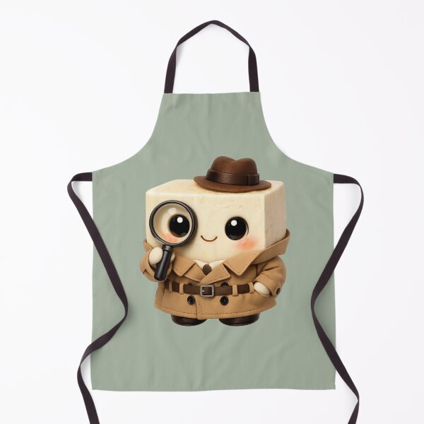Item preview, Cute Tofu Detective | Kawaii Fun Food Character designed and sold by Moons Studio.