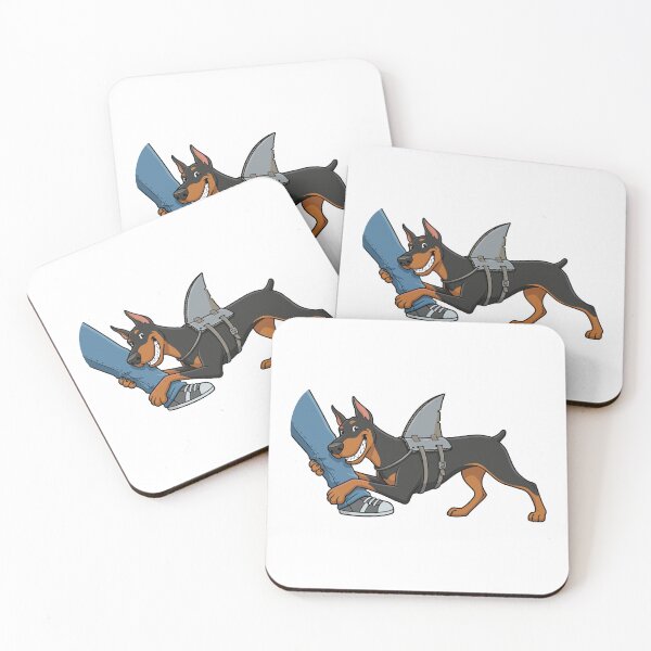 Item preview, The Velcro Shark Doberman Pinscher Funny Dog designed and sold by Petzzz.