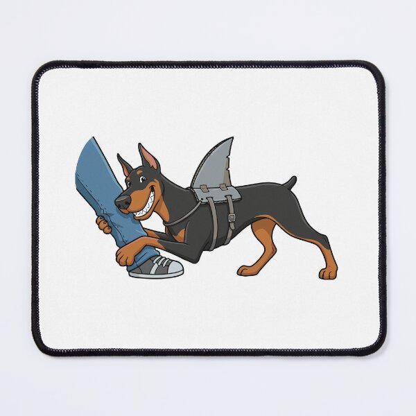 Item preview, The Velcro Shark Doberman Pinscher Funny Dog designed and sold by Petzzz.