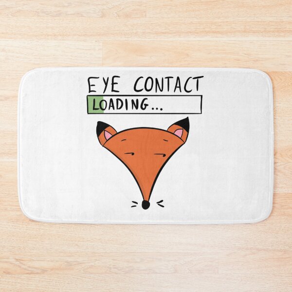 Item preview, Eye Contact Loading Funny Introvert Fox designed and sold by DesignFreakArt.
