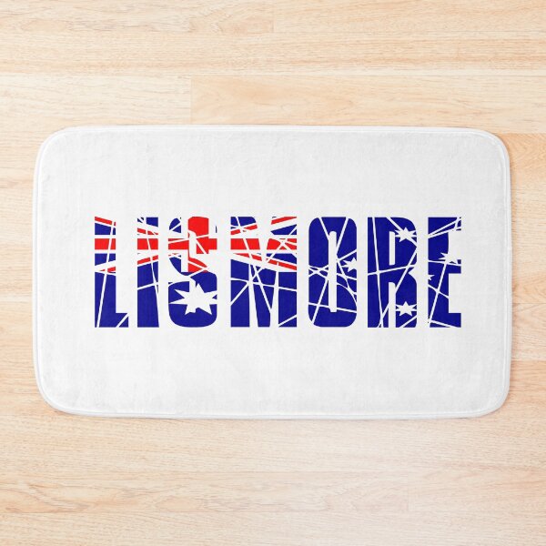 Item preview, Lismore Australia Typography | Distressed Australian Flag Text Design designed and sold by Globalcitytees.