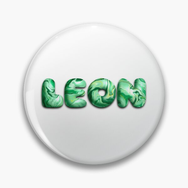 Item preview, Leon personalised name sticker decal customised customisable designed and sold by ButterflyKissCollab.