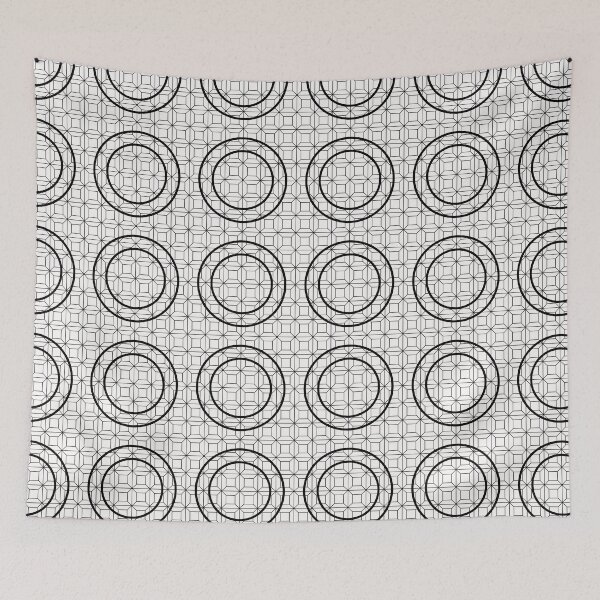 Item preview, Geometric Monochrome Pattern ADG P25.P01.059 designed and sold by Space & Care - Art Deco GeoMetrica.