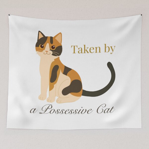 Item preview, Taken By A Possessive Cat - Funny Cat Mom designed and sold by TobiasLogic.