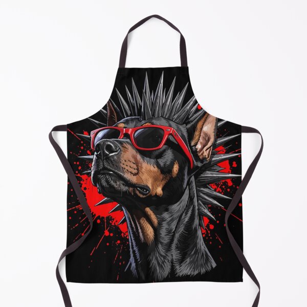 Item preview, Punk Doberman with Red Sunglasses – Rebel Dog Art designed and sold by myforestfog.