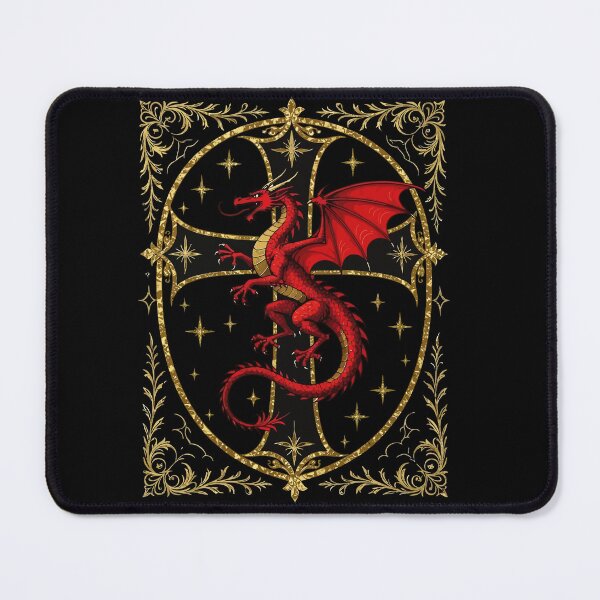 Item preview, Red Dragon And Bold Black Cross designed and sold by taiche.