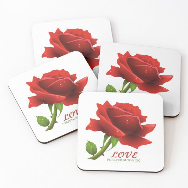 Item preview, Romantic Blooming Rose with Dew Drops designed and sold by ValeriValera.