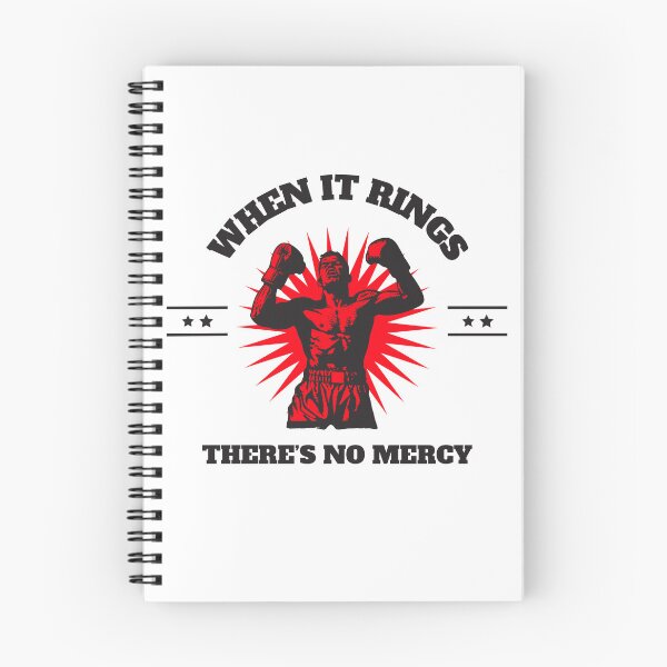 Item preview, When It Rings There’s No Mercy Boxing T-Shirt, Fight Night Warrior Design designed and sold by FusionTeeDesign.