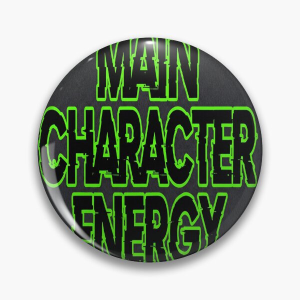 Item preview, Main Character Energy – Neon Green Glitch Typography Design designed and sold by AlishaStudio.