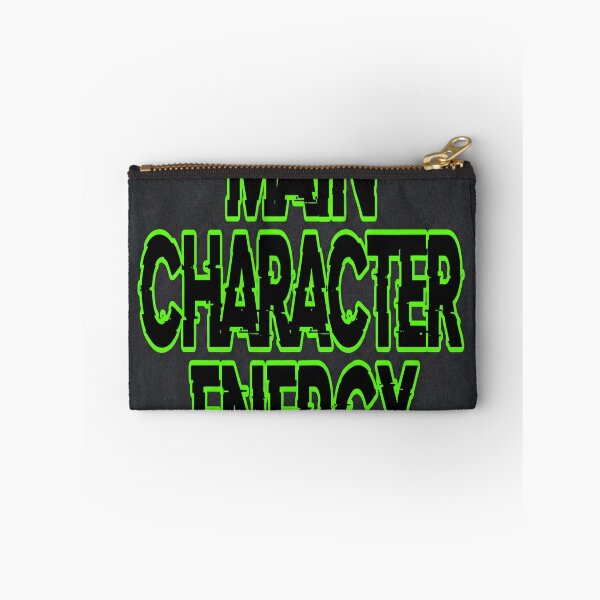 Item preview, Main Character Energy – Neon Green Glitch Typography Design designed and sold by AlishaStudio.
