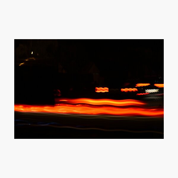 Item preview, Vibrant City Light Trails at Night designed and sold by MercerImages.
