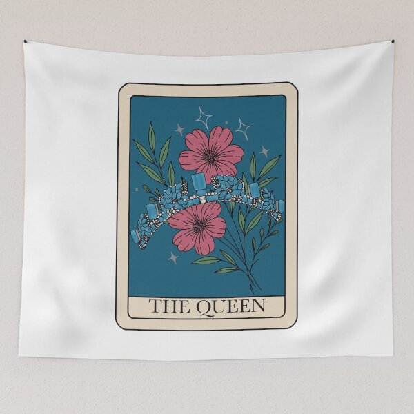 Item preview, Aquamarine Pine Flower Tiara Tarot Card designed and sold by FreeOrca.