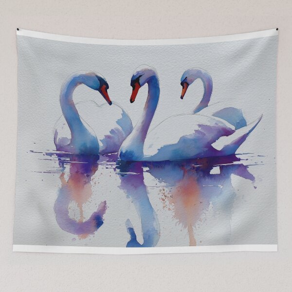 Item preview, Three Graceful Swans in Water designed and sold by lautir.