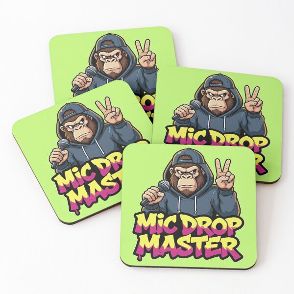 Item preview, Drop Master Gorilla Rap King Illustration designed and sold by BoralisSynth.