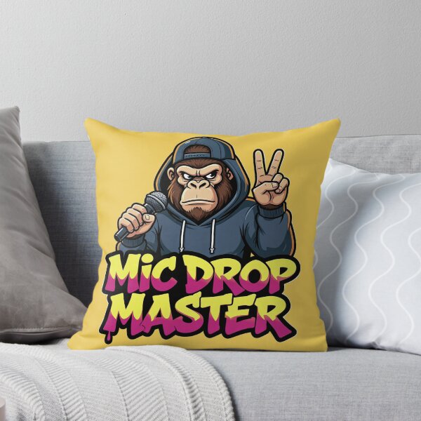 Item preview, Drop Master Gorilla Rap King Illustration designed and sold by BoralisSynth.