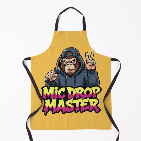 Item preview, Drop Master Gorilla Rap King Illustration designed and sold by BoralisSynth.