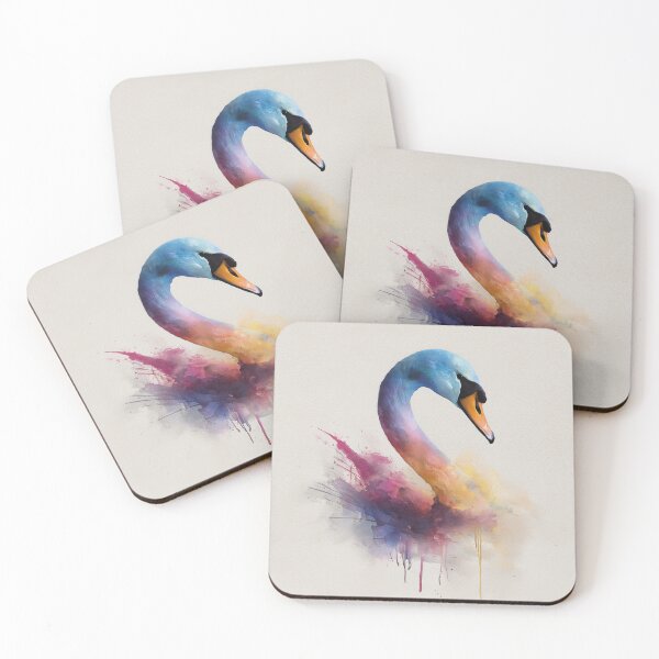 Item preview, Colorful Swan in Abstract Style designed and sold by lautir.
