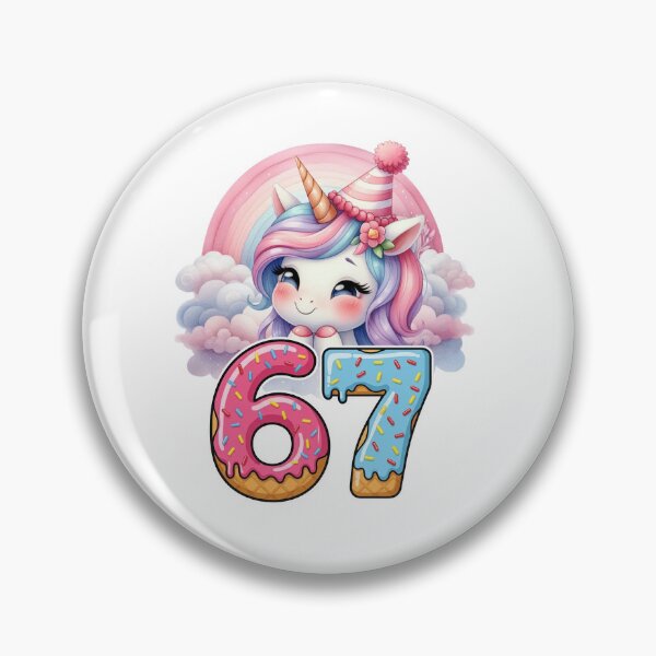 Item preview, Cute 67 Unicorn Six Seven Ice Cream Meme Brainrot Kids Girls designed and sold by ZANNIX.