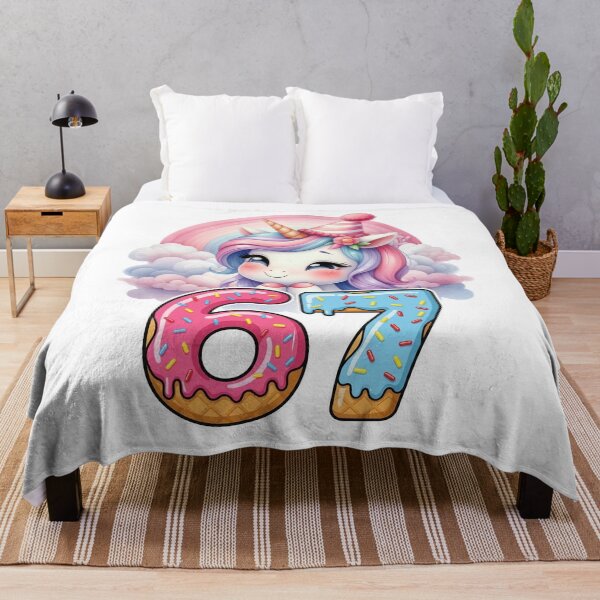 Item preview, Cute 67 Unicorn Six Seven Ice Cream Meme Brainrot Kids Girls designed and sold by ZANNIX.