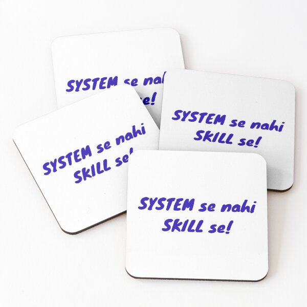 Item preview, SYSTEM se nahi SKILL se- Savage stickers designed and sold by prettyprinting.