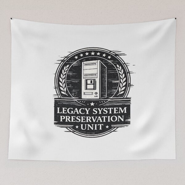 Item preview, Legacy Unit Preservation Unit Retro IT Meme designed and sold by Retr0Tshirts.
