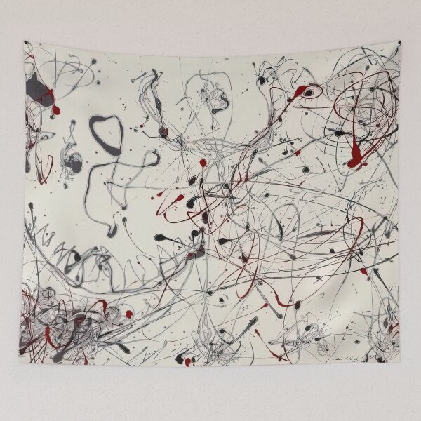 Item preview, number 4 gray and red 1948 - Jackson Pollock  designed and sold by nebelimr.