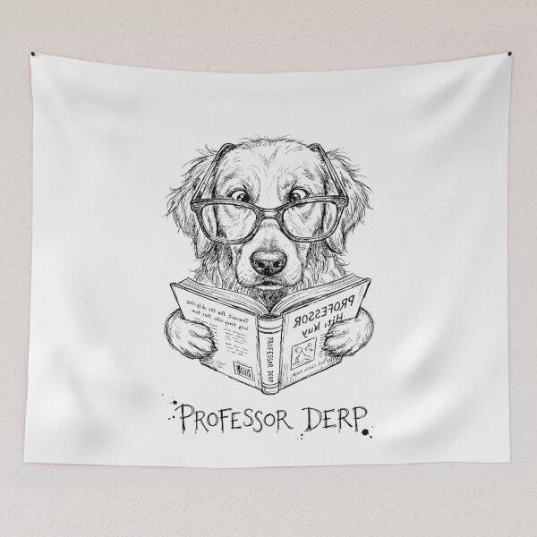 Item preview, Professor Derp - Golden Retriever Dog designed and sold by bapupa.