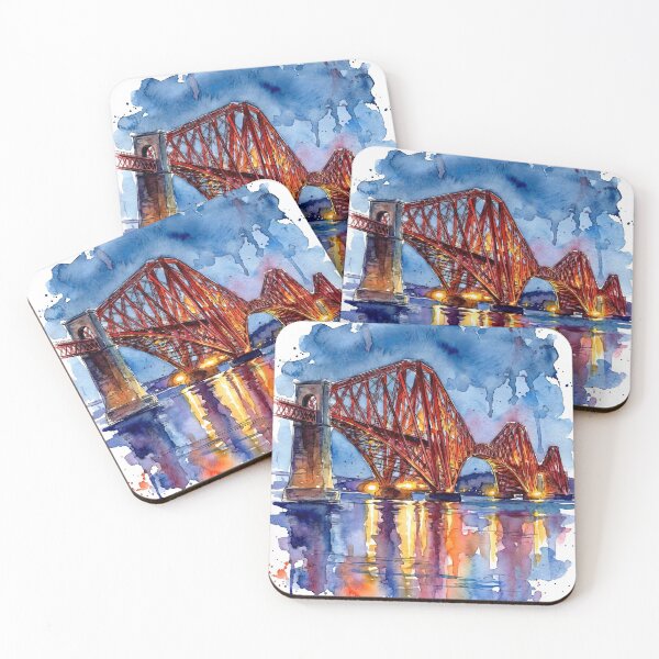 Item preview, Forth Bridge, Edinburgh, Scotland Watercolour designed and sold by davidelder.