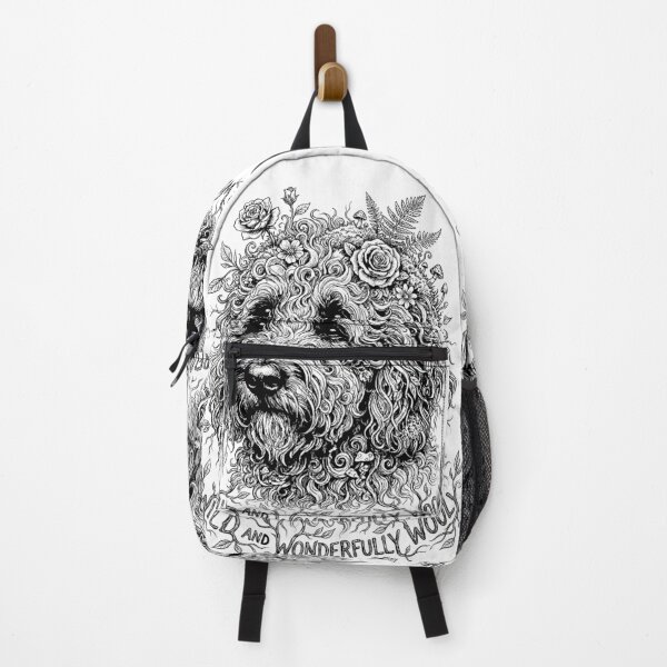 Item preview, Wild Wooly Garden - Goldendoodle Dog designed and sold by bapupa.