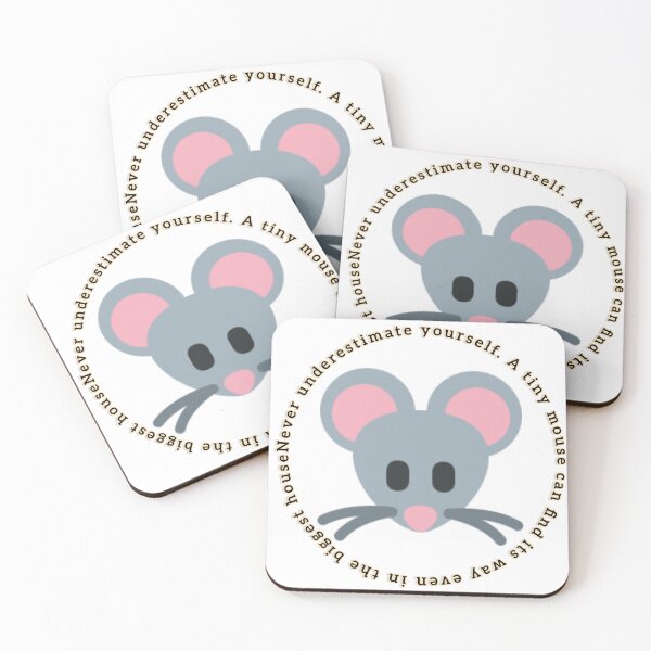Item preview, Small Mouse, Big Lesson ? | Powerful Life Thought in English designed and sold by VeenaArtStudio.