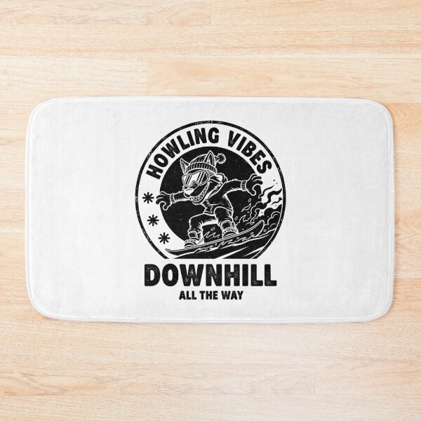 Item preview, Funny Snowboarder Wolf Howling Vibes Downhill Snowboarding designed and sold by GrandeDuc.