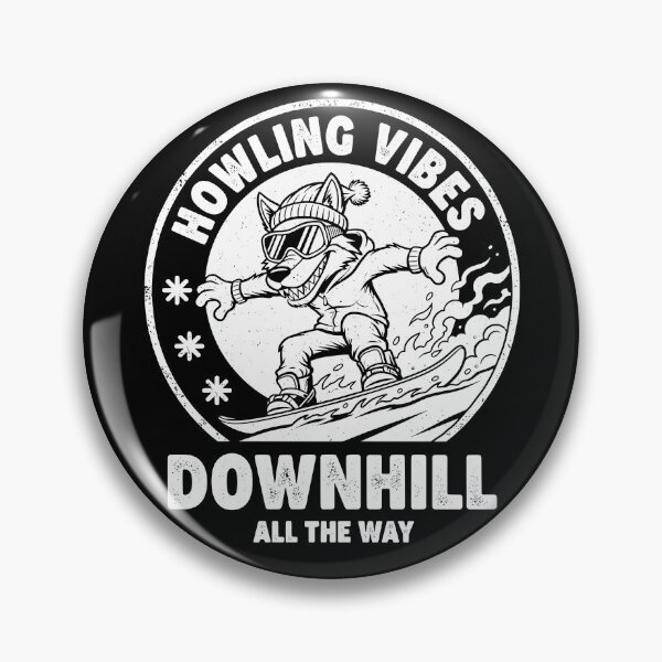 Item preview, Funny Snowboarder Wolf Howling Vibes Downhill Snowboarding designed and sold by GrandeDuc.