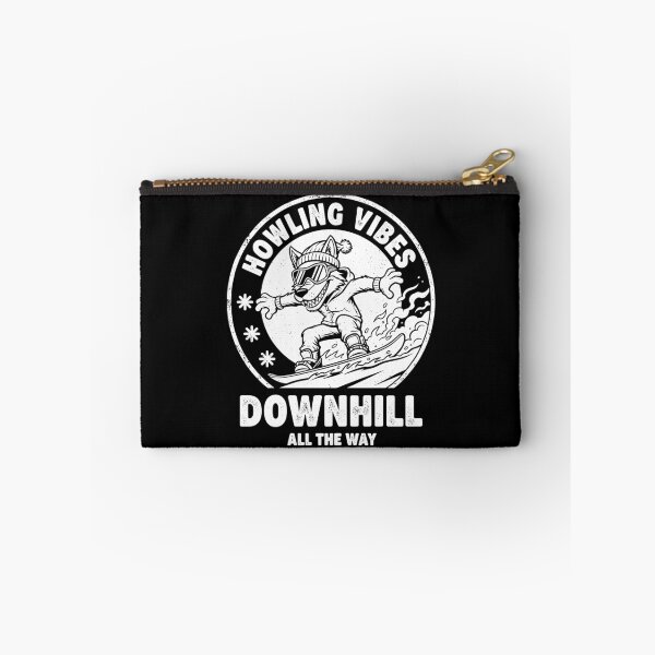 Item preview, Funny Snowboarder Wolf Howling Vibes Downhill Snowboarding designed and sold by GrandeDuc.