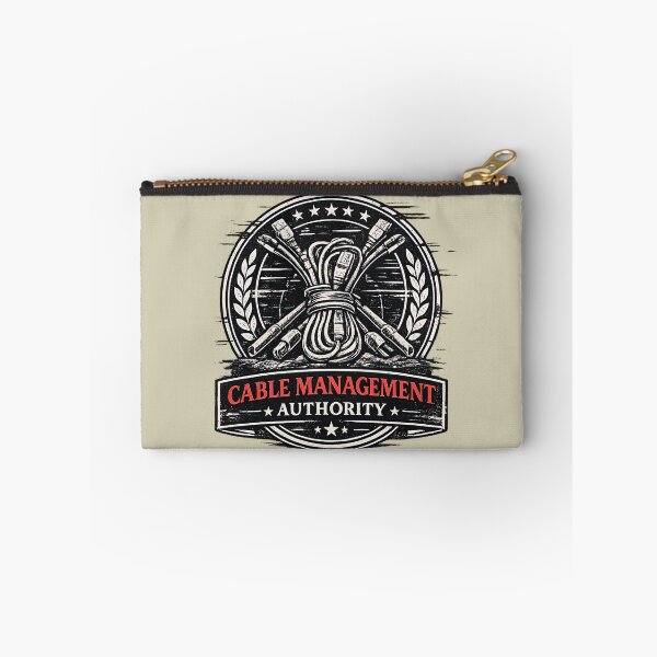 Item preview, Cable Management Authority Retro Tech Meme designed and sold by Retr0Tshirts.