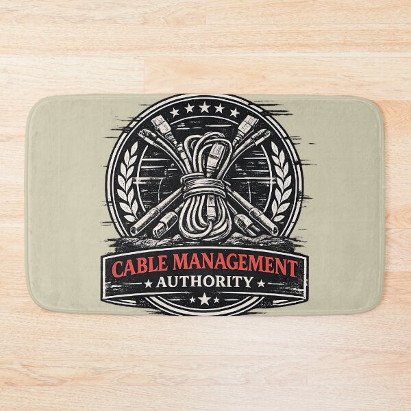 Item preview, Cable Management Authority Retro Tech Meme designed and sold by Retr0Tshirts.