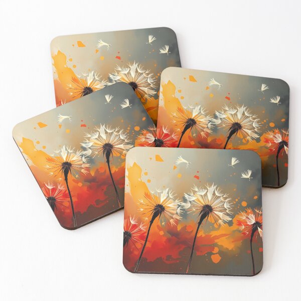 Item preview, Dandelions in Vibrant Splashes designed and sold by cuprum.