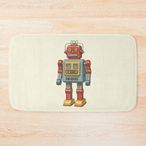 Item preview, Retro Tin Toy Robot Vintage Sci-Fi Illustration designed and sold by Pasteltone.