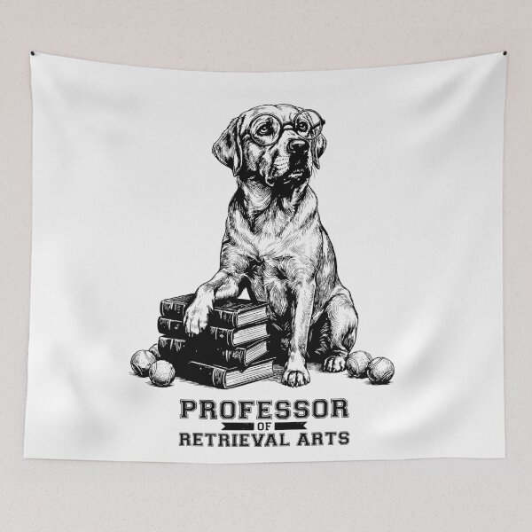 Item preview, The Professor of Retrieval - Labrador Retriever Dog designed and sold by bapupa.