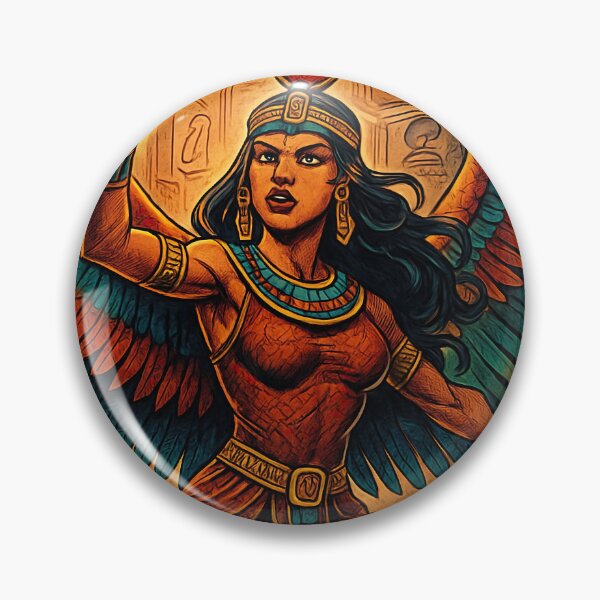 Item preview, Isis, Egyptian Goddess of magic and wisdom, winged | Comics stylCartoone -  designed and sold by ComicsFactory.