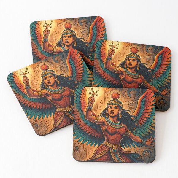 Item preview, Isis, Egyptian Goddess of magic and wisdom, winged | Comics stylCartoone -  designed and sold by ComicsFactory.