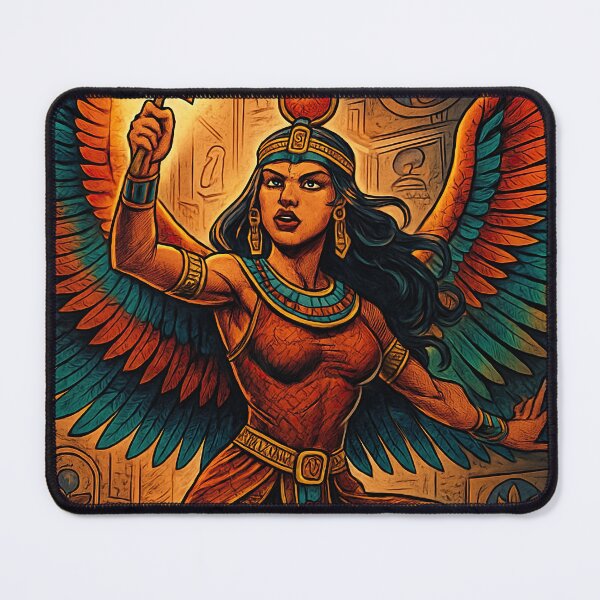 Item preview, Isis, Egyptian Goddess of magic and wisdom, winged | Comics stylCartoone - designed and sold by ComicsFactory.